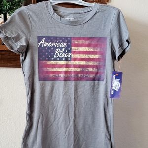 American Blues Grey T shirt